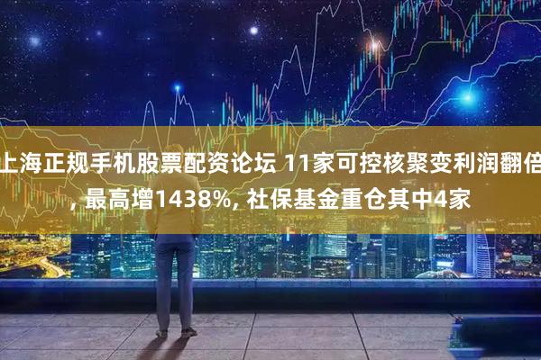 上海正规手机股票配资论坛 11家可控核聚变利润翻倍, 最高增1438%, 社保基金重仓其中4家